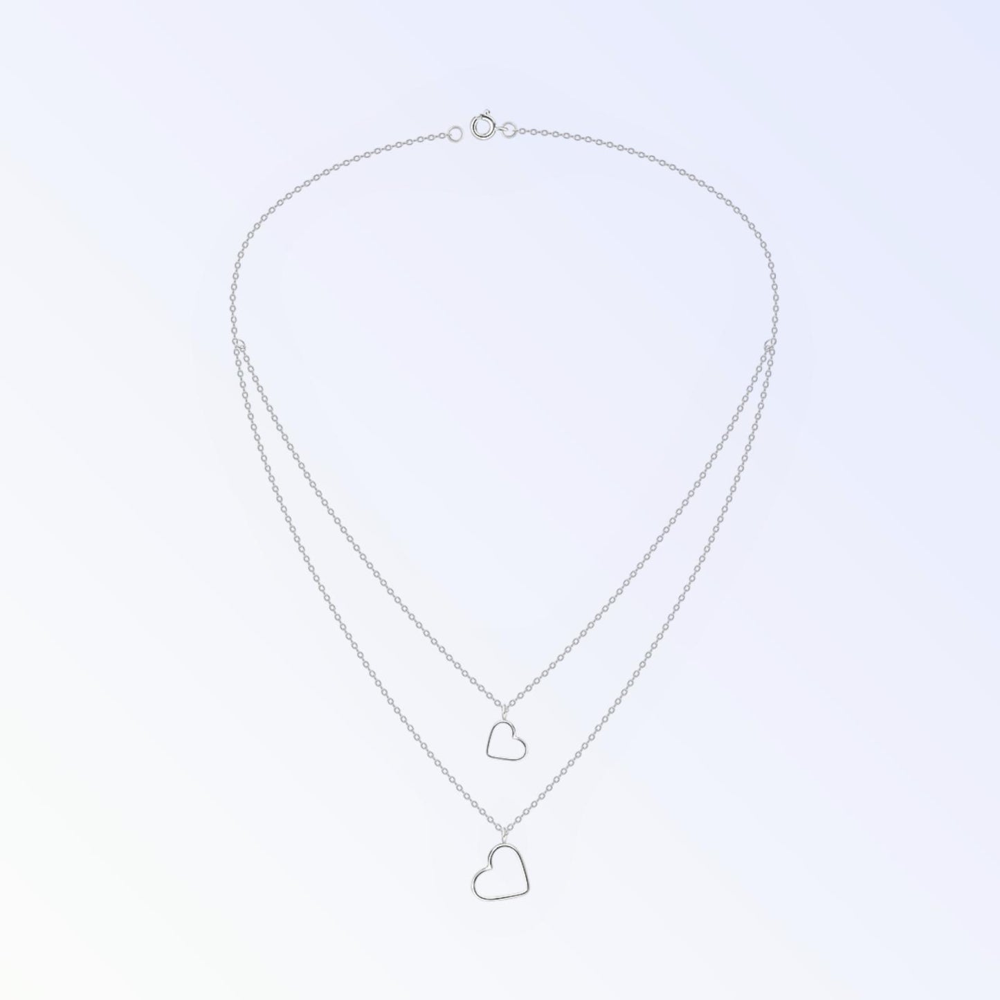 Double Heart Necklace