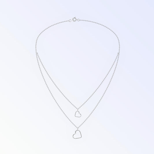 Double Heart Necklace