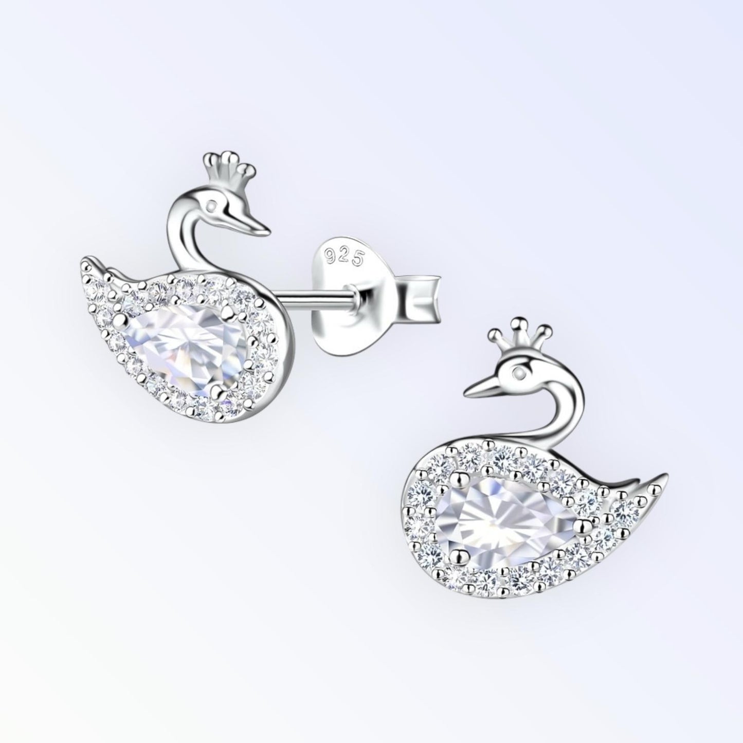 Swan Ear Studs