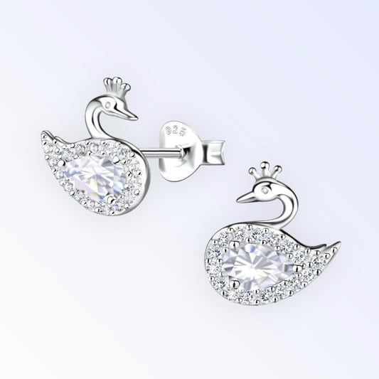 Swan Ear Studs