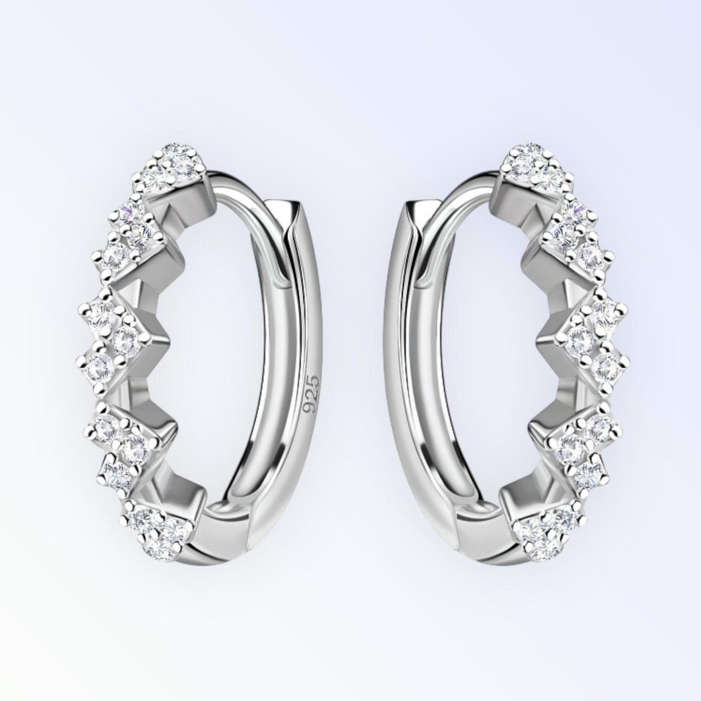 Heart Huggie Earrings