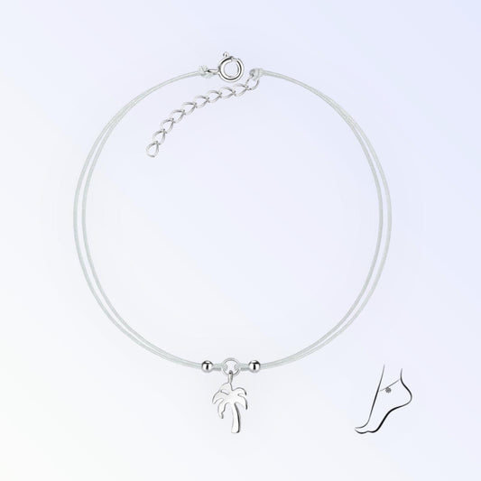 Palm Tree Cord Anklet