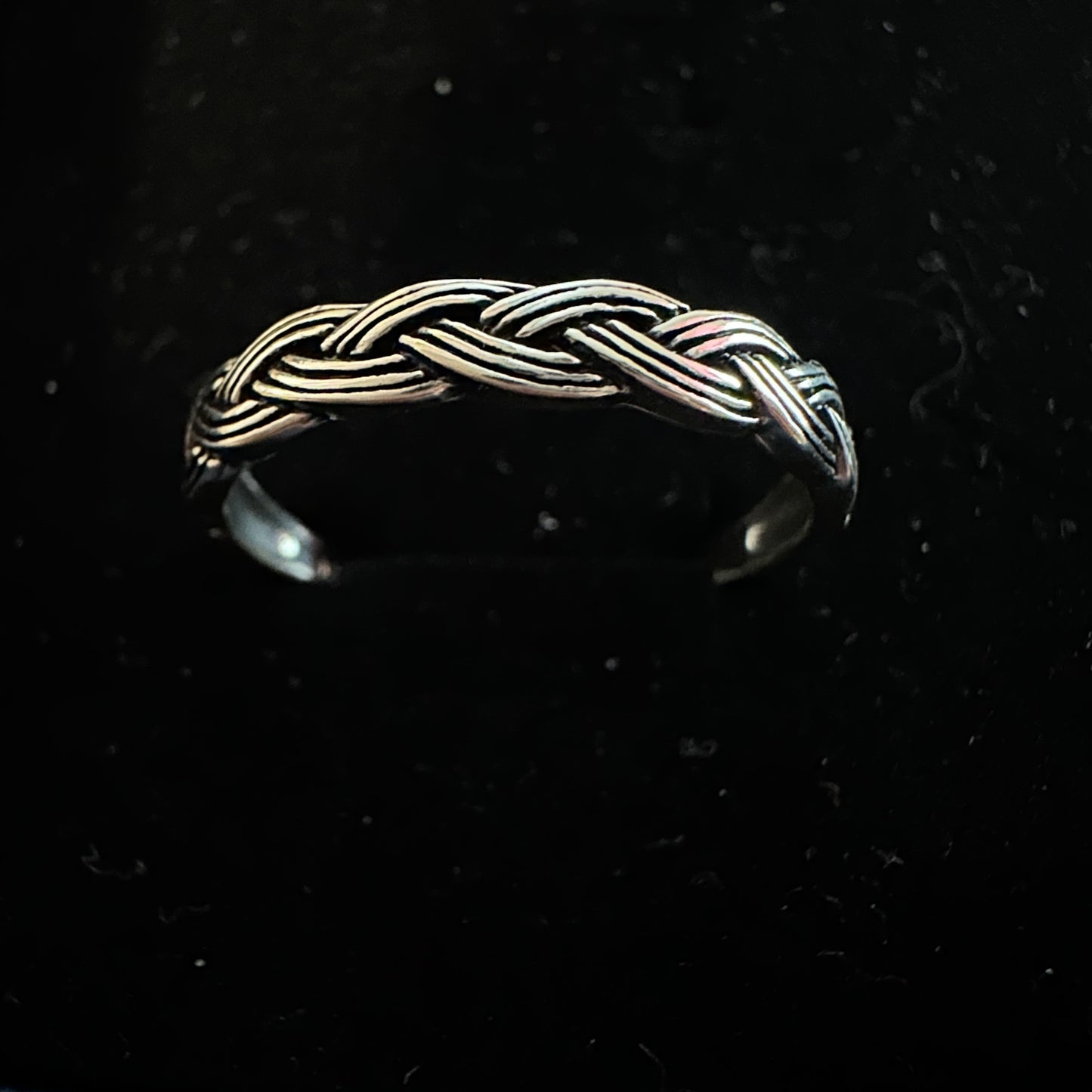 oxidised silver ring